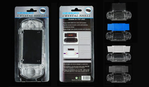 Crystal Case with Sunshade for PSP 2000